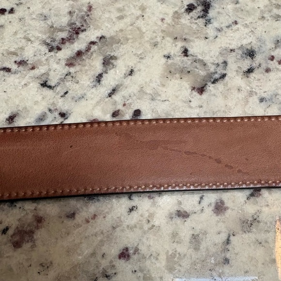 BALLY Black Leather Skinny Belt Gold B Buckle EU 95 / US 38 Designer - Picture 9 of 11